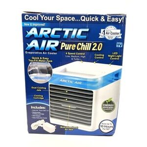 Arctic Air Pure Chill 2.0 Evaporative Personal Cooler Portable Fan New Open Box‎